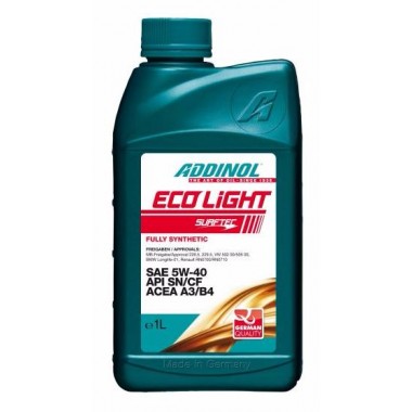Масло моторное ADDINOL ECO LIGHT 5W40 синтетика (  1L) API SN/CF; EC